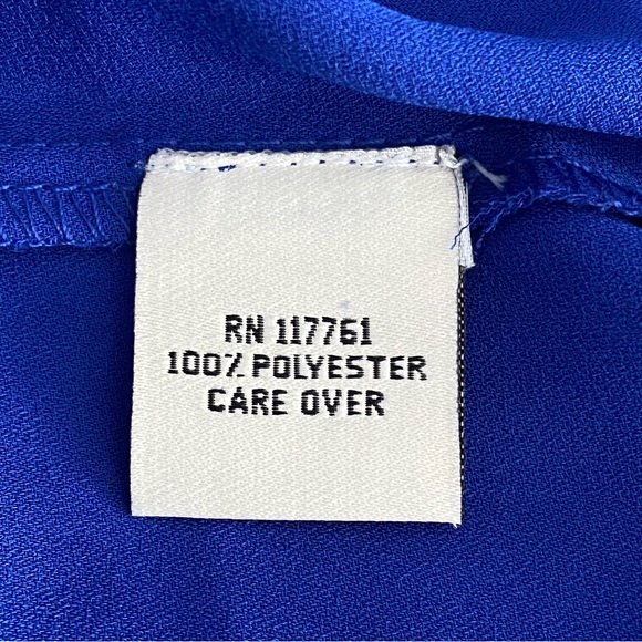 Speed Limit MPH Lace Up Chest Cold Shoulder Blue Short Sleeves Top Women Size S - Picture 6 of 7